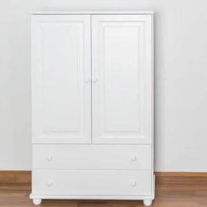 Aktuell Kommode Kiefer massiv Vollholz weiß lackiertJunco 156 – Abmessung 140 x 90 x 42 cm