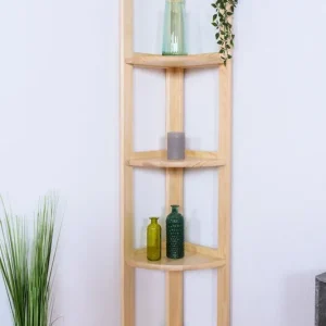 Beliebt Regal / Eckregal Kiefer massiv Vollholz natur Junco 60 - Abmessungen: 163 x 40 x 30 cm (H x B x T)