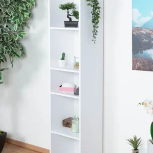 Jugendzimmer - Regal Alard 11, Farbe: Weiß - Abmessungen: 171 x 35 x 36 cm (H x B x T) Heißes Angebot