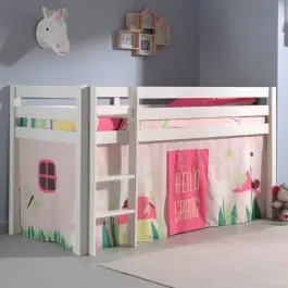 Highlight Charlotte Halbhochbett weiß - Frühling