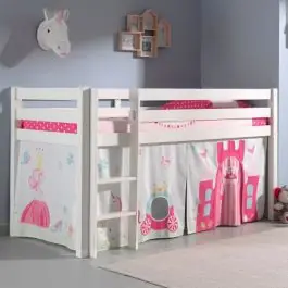 Angebot Charlotte Halbhochbett weiß - prinzessin II