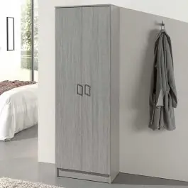 Lagerschrank Ray 60cm mit 2 Türen und 4 Einlegeböden - Eiche grau Sonderangebot