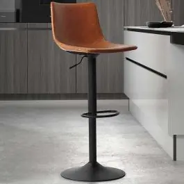 Direkt Vom Hersteller Verstellbarer Barhocker Fontana - cognac