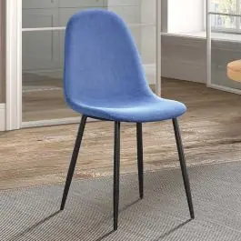 Esszimmerstuhl Valeska Samt - blau Jetzt Bestellen