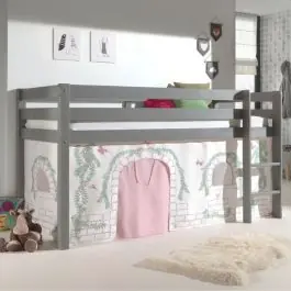 Charlotte Halbhochbett grau - birdy Aktuell
