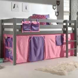 Charlotte Halbhochbett grau - Bella Markenware