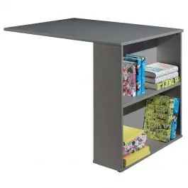 Ausziehbarer Schreibtisch Charlotte - grau Bestpreis