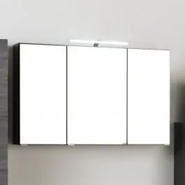 Spiegelschrank Florent 120cm mit 3 Türen und LED-Beleuchtung - graphit Sale