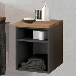 Offenes Wandregal Dasa 30cm mit 1 Fachboden - graphit/mattgrau Bestpreis