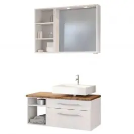 Versand Am Gleichen Tag Badkombination Dasa 1 rechts - weiß