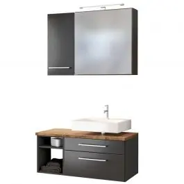 Badkombination Dasa 6 rechts - graphit/grau matt Neue Kollektion