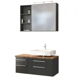 Badkombination Dasa 7 rechts - graphit/grau matt Schnäppchen