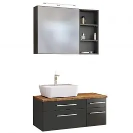 Badkombination Dasa 15 links - graphit/grau matt Must-Have