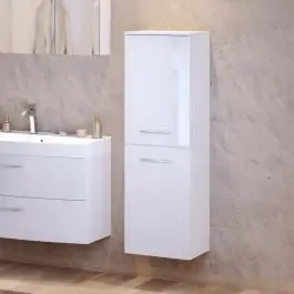 Säulenschrank Florent 40cm mit 2 Türen - weiß Meistverkauft