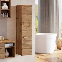 Neue Kollektion Säulenschrank Dasa mit 2 Türen - wotan Eiche Dekor