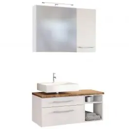 Badkombination Dasa 6 links - weiß Billig