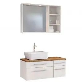 Neue Ware Badkombination Dasa 11 links - weiß