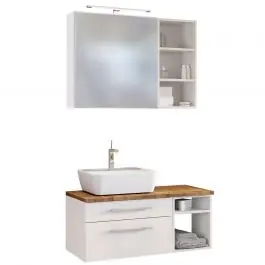 Badkombination Dasa 13 links - weiß Preiswert