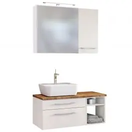 Badkombination Dasa 14 links - weiß Saisonangebot