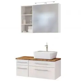 Badkombination Dasa 15 rechts - weiß Top-Angebot