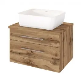 Wochenendangebot Waschtischunterschrank Dasa 60cm 2 Schubladen - wotan eiche