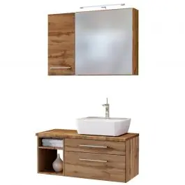 Preis Gesenkt Badkombination Dasa 14 rechts - wotan Eiche Dekor