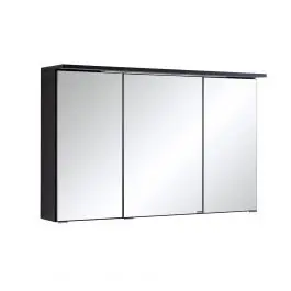 Spiegelschrank Bobbi 100cm modell 1 3 türen und led beleuchtung - graphit Angebot