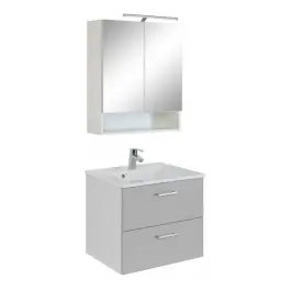 Online Kaufen 2-teiliger Badschrank Ricca 4 - weiß/hellgrau