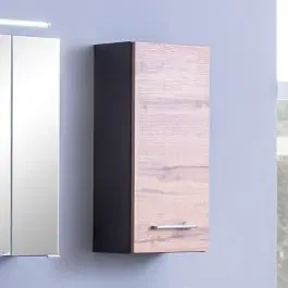Highlight Pares Hängeschrank 30cm 1 Tür - Graphit/Eiche Rotbraun