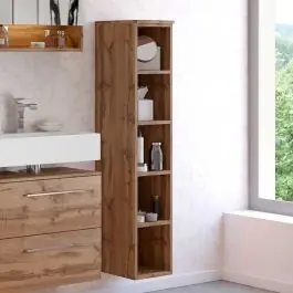 Offener Säulenschrank Sefa niedrig 25cm - Eiche wotan Angebot