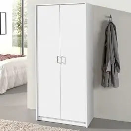 Online Kaufen Kleiderschrank Ray 80cm mit 2 Türen - weiß