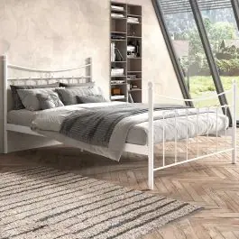 Bett Liza mit Lattenrost 140x200 - weiß Echt