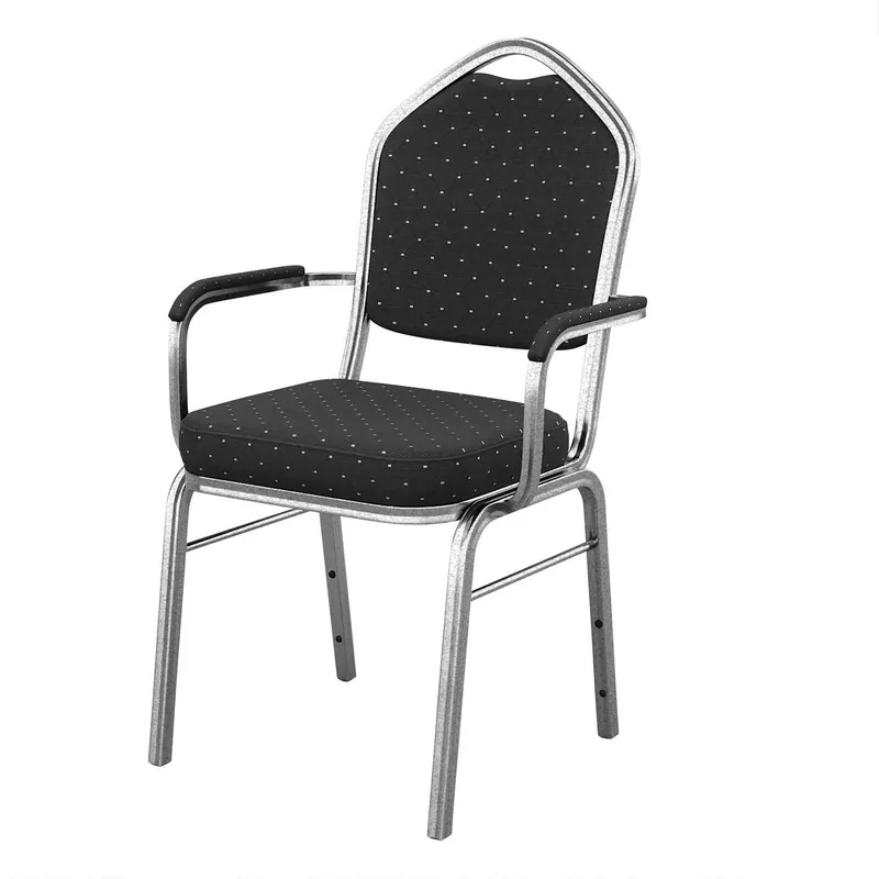 Must-Have ALEXA | Bankettstuhl | Schwarz | Stoff | Stapelbar