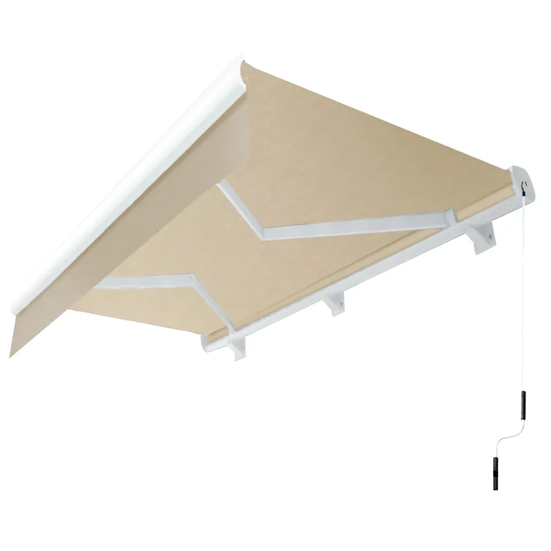 SANTA.FE | Vollkassettenmarkise | Kurbelstange | B:T 3,0 x 2,5 m | Taupe | Neigungswinkel 5° bis 90° Sichere Zahlung