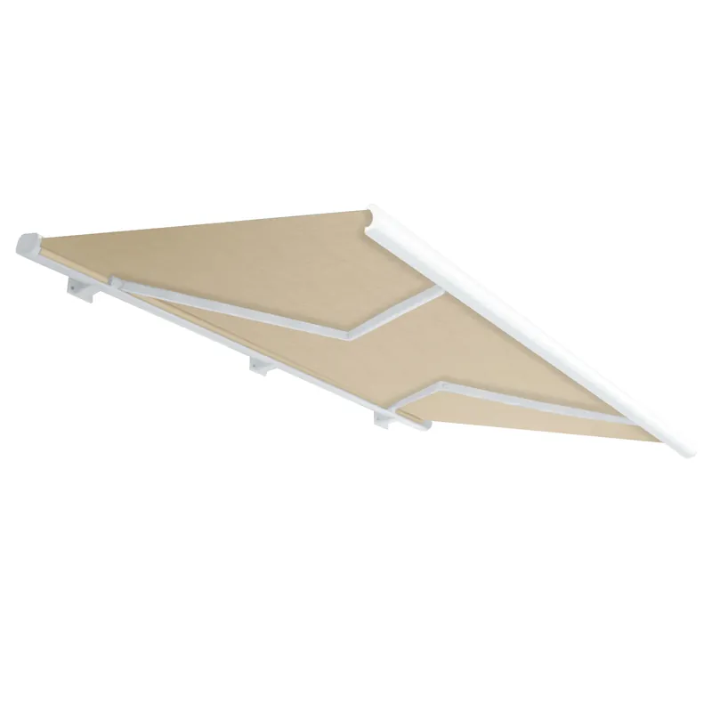 SANTIAGO | Vollkassettenmarkise | Elektrisch | B:T 3,0 x 2,5 m | Taupe | Neigungswinkel 5° bis 90° Zertifiziert