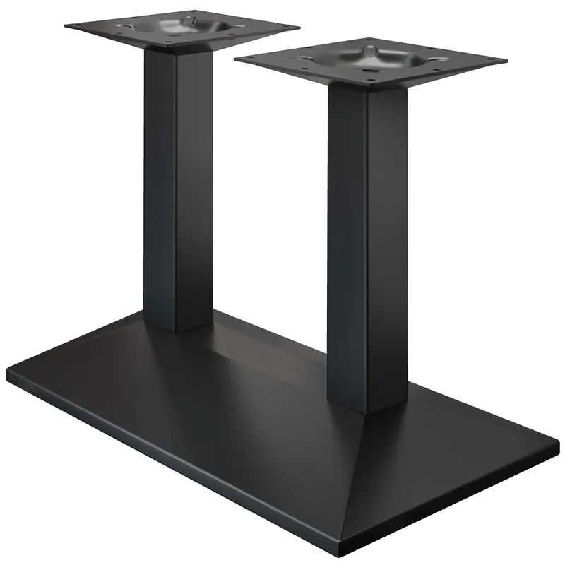 Garantierte Lieferung PALMA | Bistro Doppel Tischgestell | Schwarz | B:T 40 x 73 cm | Säule: 8 x 76 cm