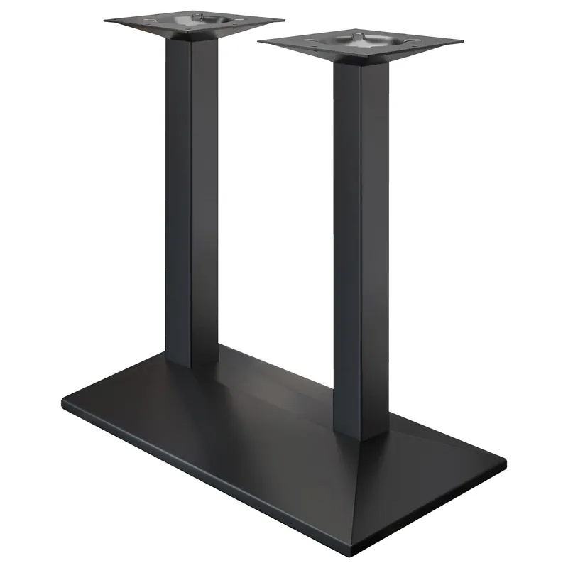 PALMA | Bistro Doppel Stehtischgestell | Schwarz | B:T 40 x 73 cm | Säule: 8 x 109 cm Preiswert