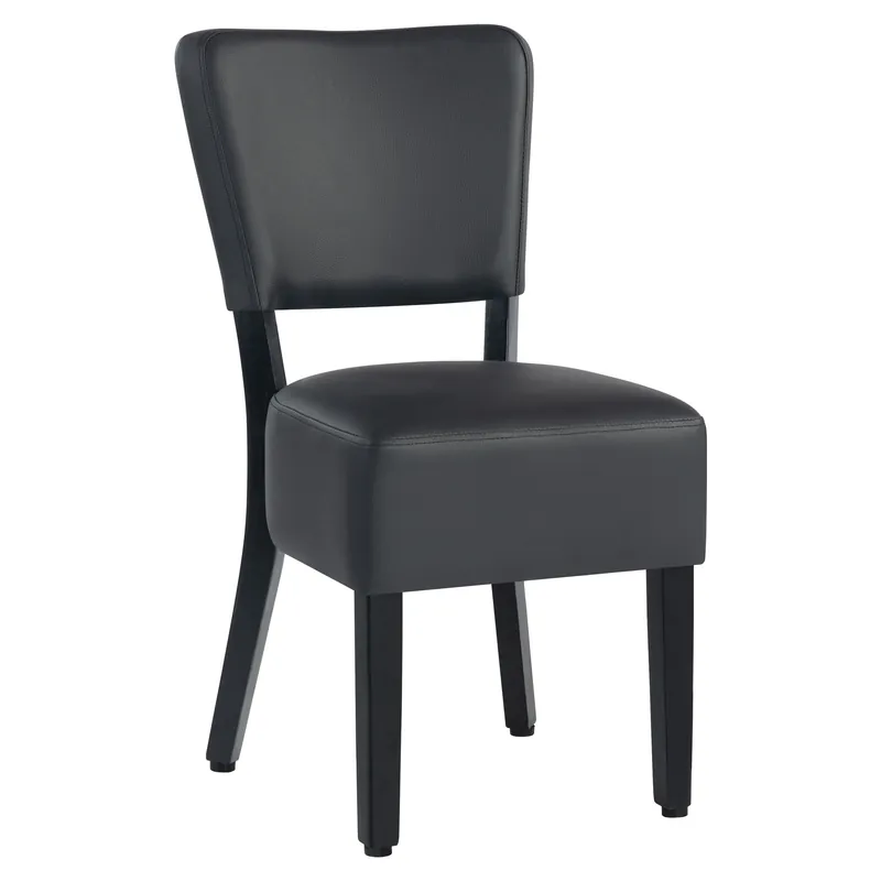 LUCA | Bistrostuhl | Schwarz | Leder Mega-Angebot