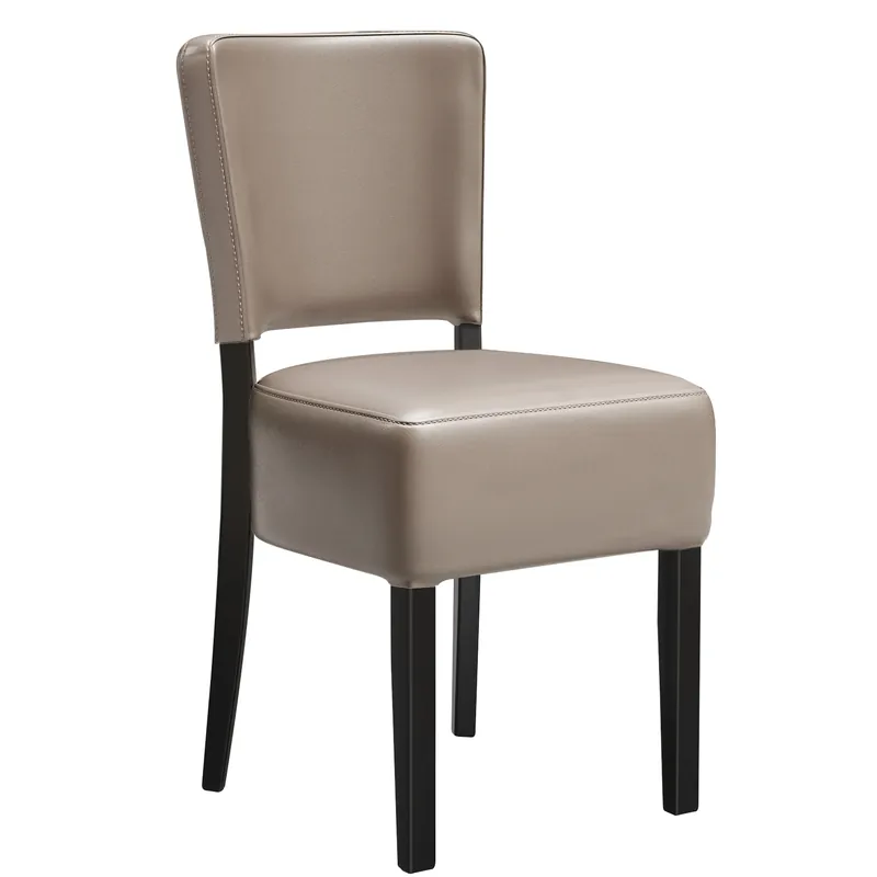 Billig LUCA STEEL | Bistrostuhl | Taupe | Leder