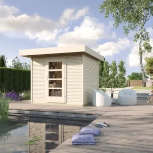 Heißes Angebot weka Design-Gartenhaus wekaLine 172 3,4x3,8m