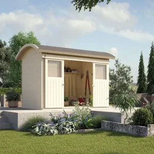Garantierte Lieferung weka Schiebetürhaus 228 Gartenhaus 3,4x2,4m