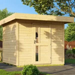 Aktuell weka Design-Gartenhaus 172 – 2,8x3,1m, Naturbelassen