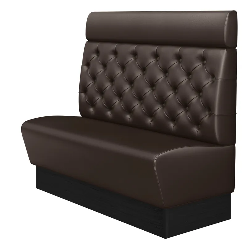 Sonderangebot DENVER | Gastrobank | B:H 200 x 128 cm | Braun | Chesterfield | Leder