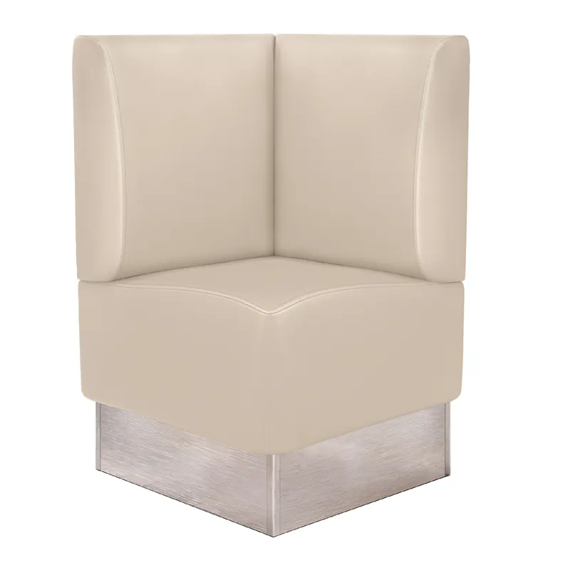 Top-Preis DALLAS | Gastro Eckbank | B:H 64 x 103 cm | Creme | Glatt | Leder