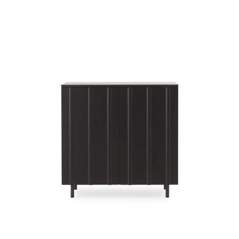 Garantierte Lieferung Normann Copenhagen Rib Schrank L: 98,5 cm – Warmes Schwarz