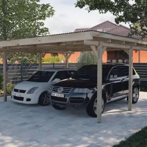 Direktkauf weka Flachdach-Doppelcarport 616