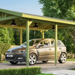 Geprüft weka Satteldachcarport 611