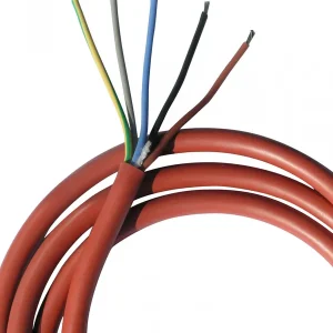 Neu Silikonkabel SIHF-JB 5 x 2,5 mm² - 1 Meter