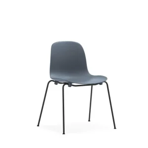 Normann Copenhagen Form Stuhl stapelbar SH: 44,2 cm - Blau/Schwarz Bestseller