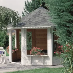 Neu Im Sortiment Pavillon Toscana 10 m2 offen, schwarz